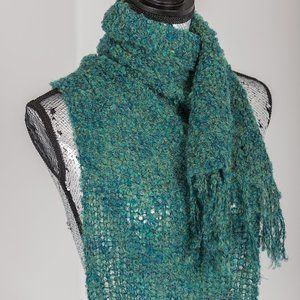 NWOT Alpaca/wool green knit scarf by Natural